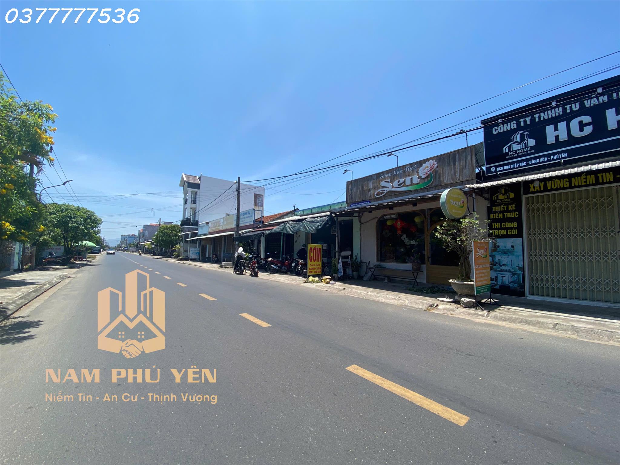  180m2 Góc 2 Mặt tiền Kinh Doanh đường Hòa Hiệp, Thăng Long, QL29, Thị xã Đông Hòa, Phú Yên 