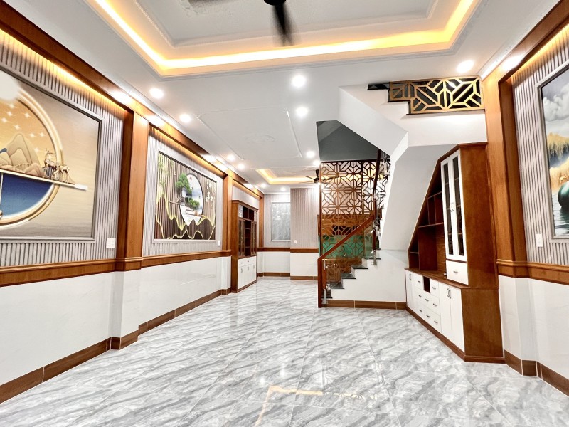  Bán nhà 4 Tầng Mây,đường nhựa 10m,hoàn công chuẩn chỉnh,gần Bcons 