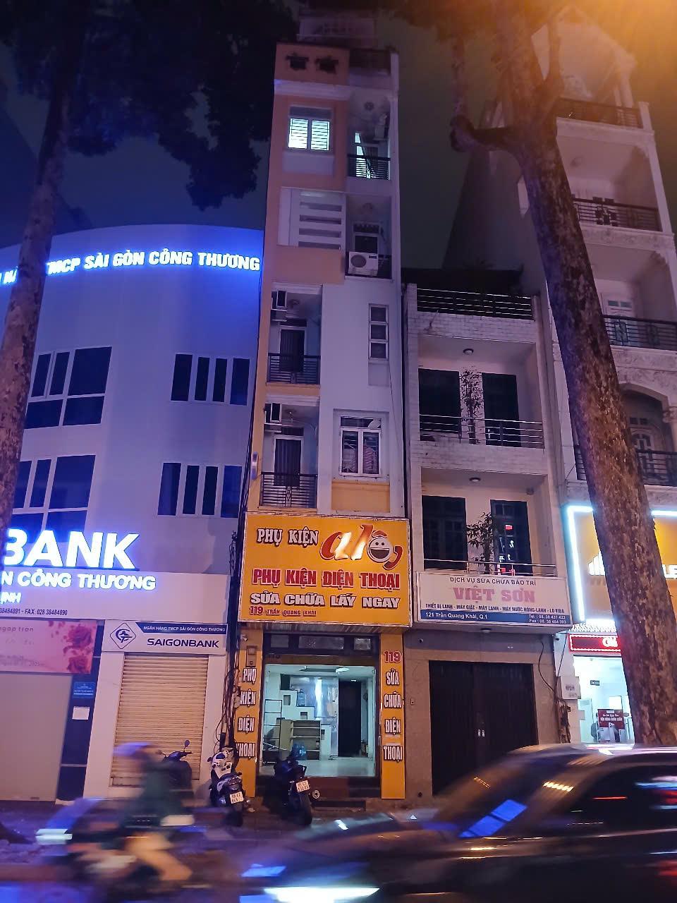  Bán Nhà MT Trần Quang Khải, Tân Định, Quận 1, 6 tầng thang máy, HĐT: 80 triệu, giá 24 tỷ 