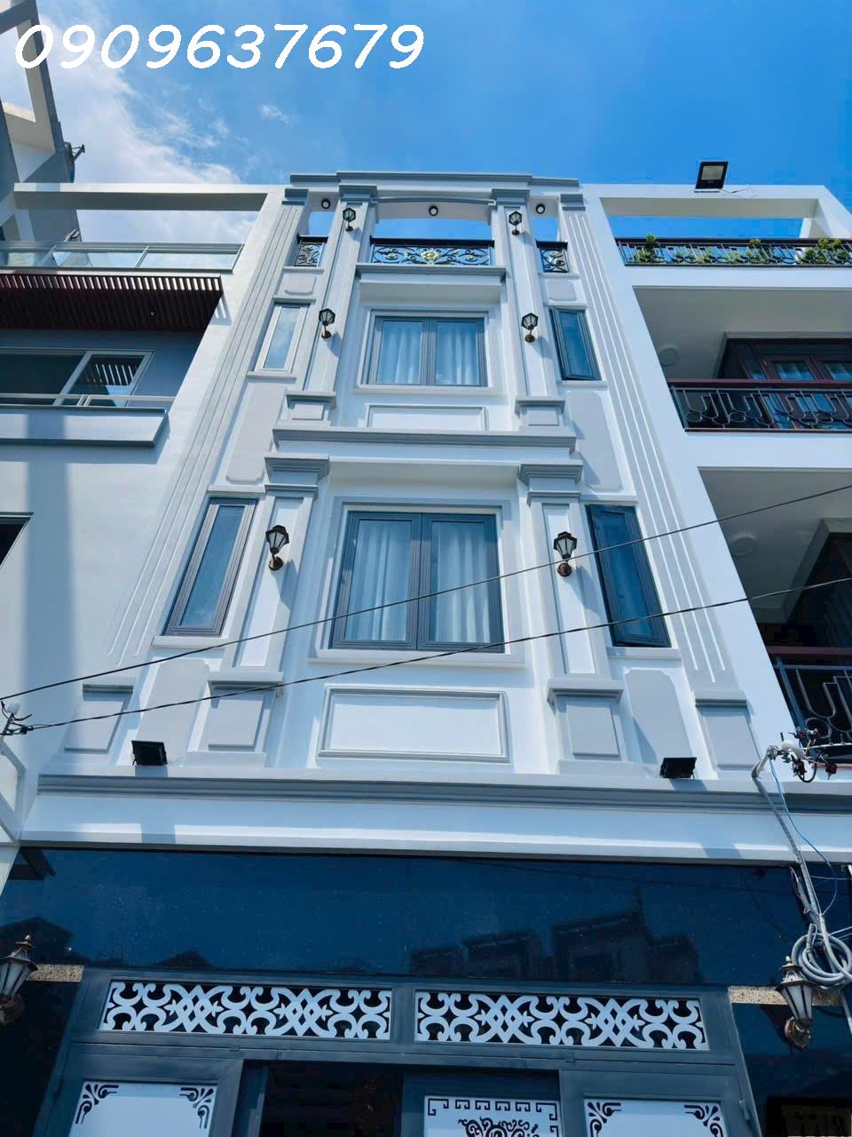  GẤP GẤP NHÀ MỚI 100% NGUYỄN BỈNH KHIÊM, GV- 4 TẦNG BTCT-TM- SỔ VUÔNG - HẺM XE TẢI ĐỖ CỬA 