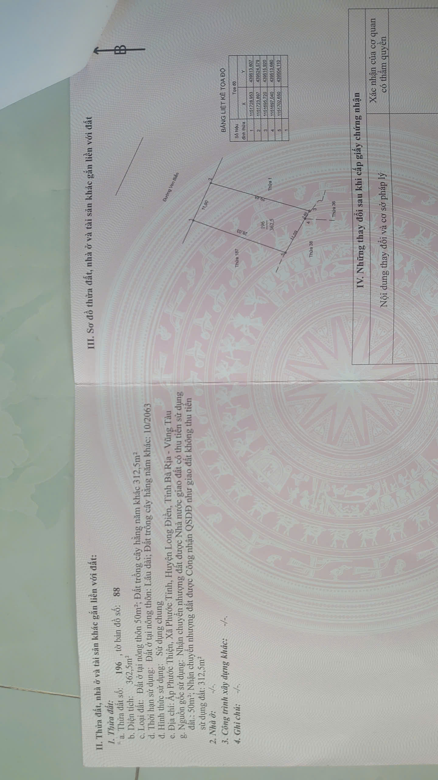  BÁN NHÀ ĐẤT ĐƯỜNG VEN BIỂN TẠI PHƯỚC TỈNH, LONG ĐIỀN, BÀ RỊA - VŨNG TÀU 