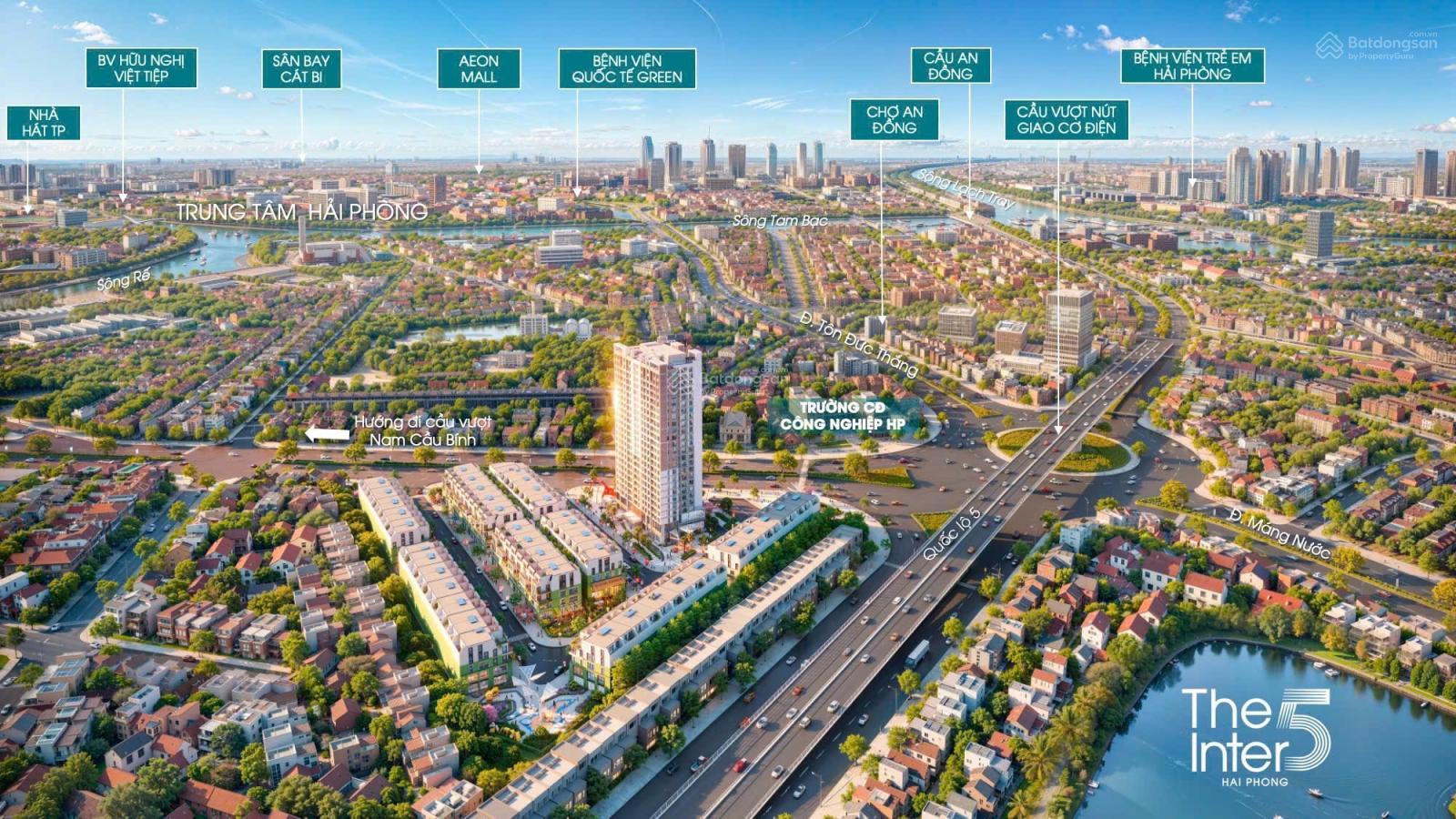  The Inter 5, 187 Tôn Đức Thắng - Hải Phòng, vị trí trung tâm, giá đầu tư 