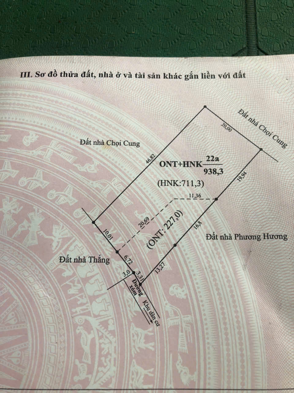  Bán Đất Đẹp Đông Sang – Mộc Châu  938m², mặt 20m sẵn Sổ Đỏ 