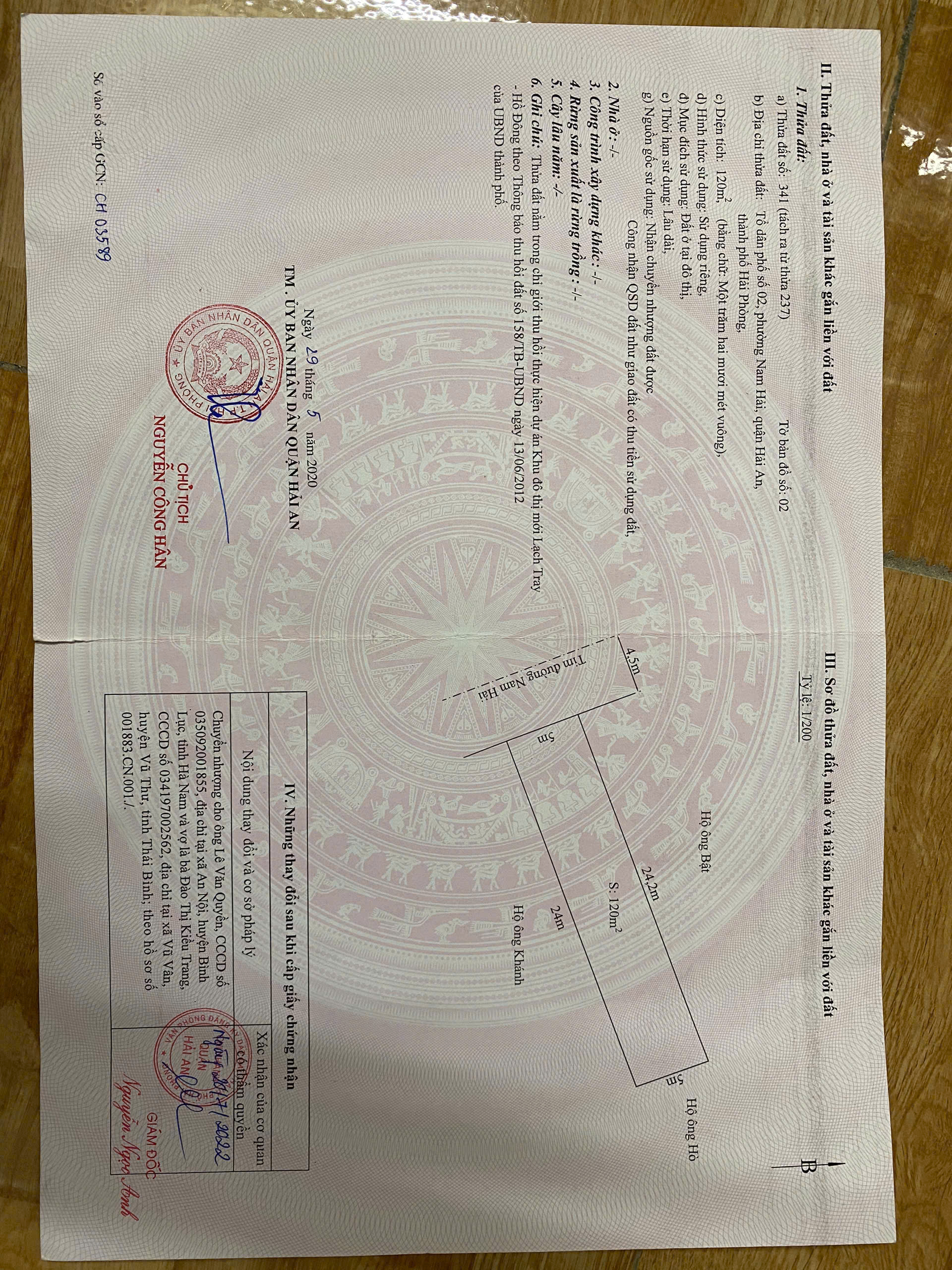  BÁN ĐẤT MẶT ĐƯỜNG NAM HẢI, HẢI AN – VỊ TRÍ ĐẸP, ĐƯỜNG Ô TÔ TRÁNH – DIỆN TÍCH 120M² – THỔ CƯ 100% 