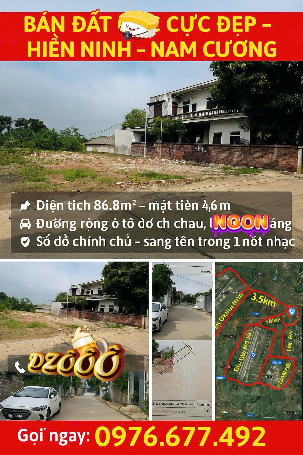  Đất đẹp như crush  Sổ sẵn sàng về chung một nhà!86M trục chính Nam Cương-Hiền NInh. 