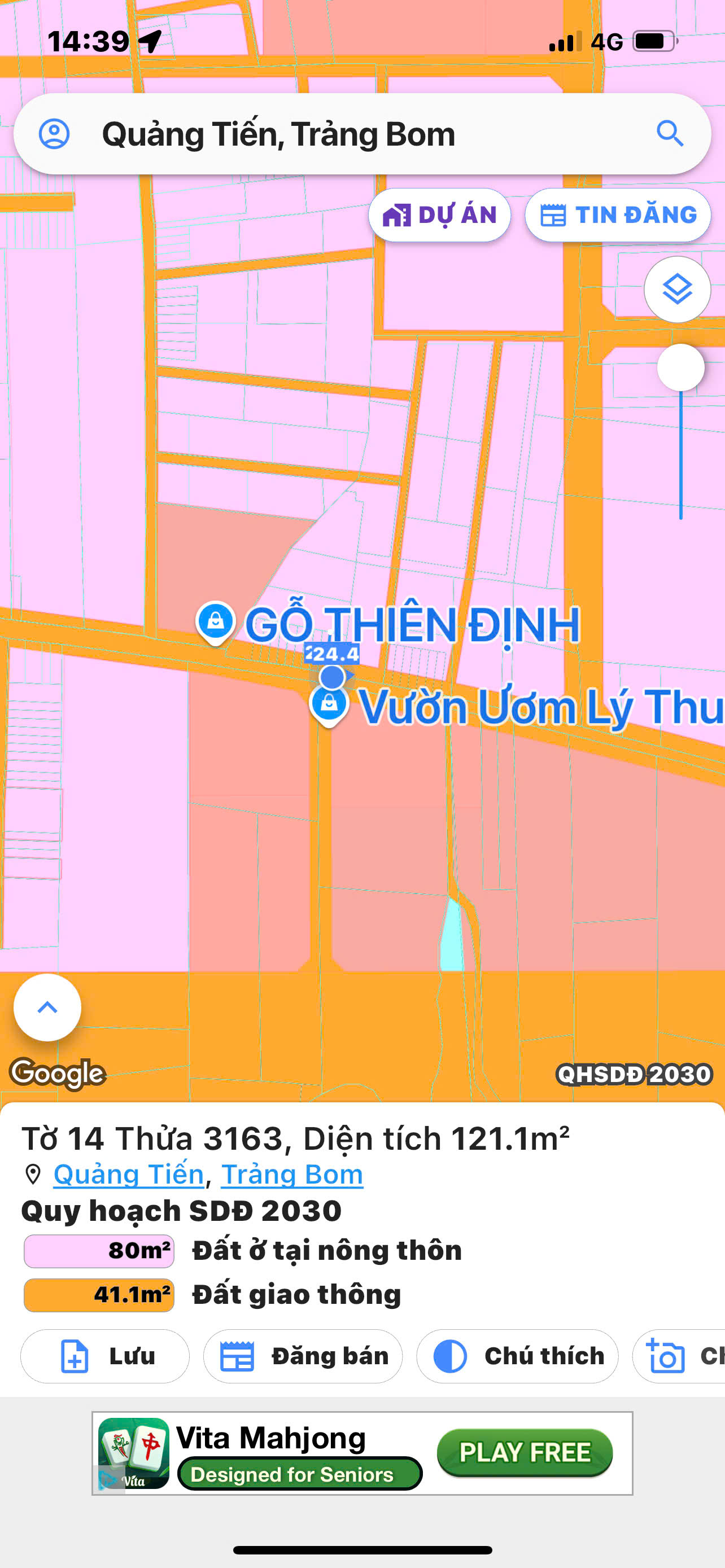  Bán đất đường Quảng Tiến 27, cạnh tổng kho logistic miền Đông 620ha 