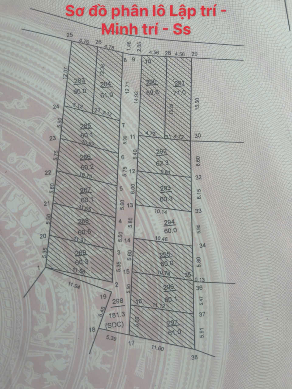  BÁN ĐẤT LẬP TRÍ MINH TRÍ 