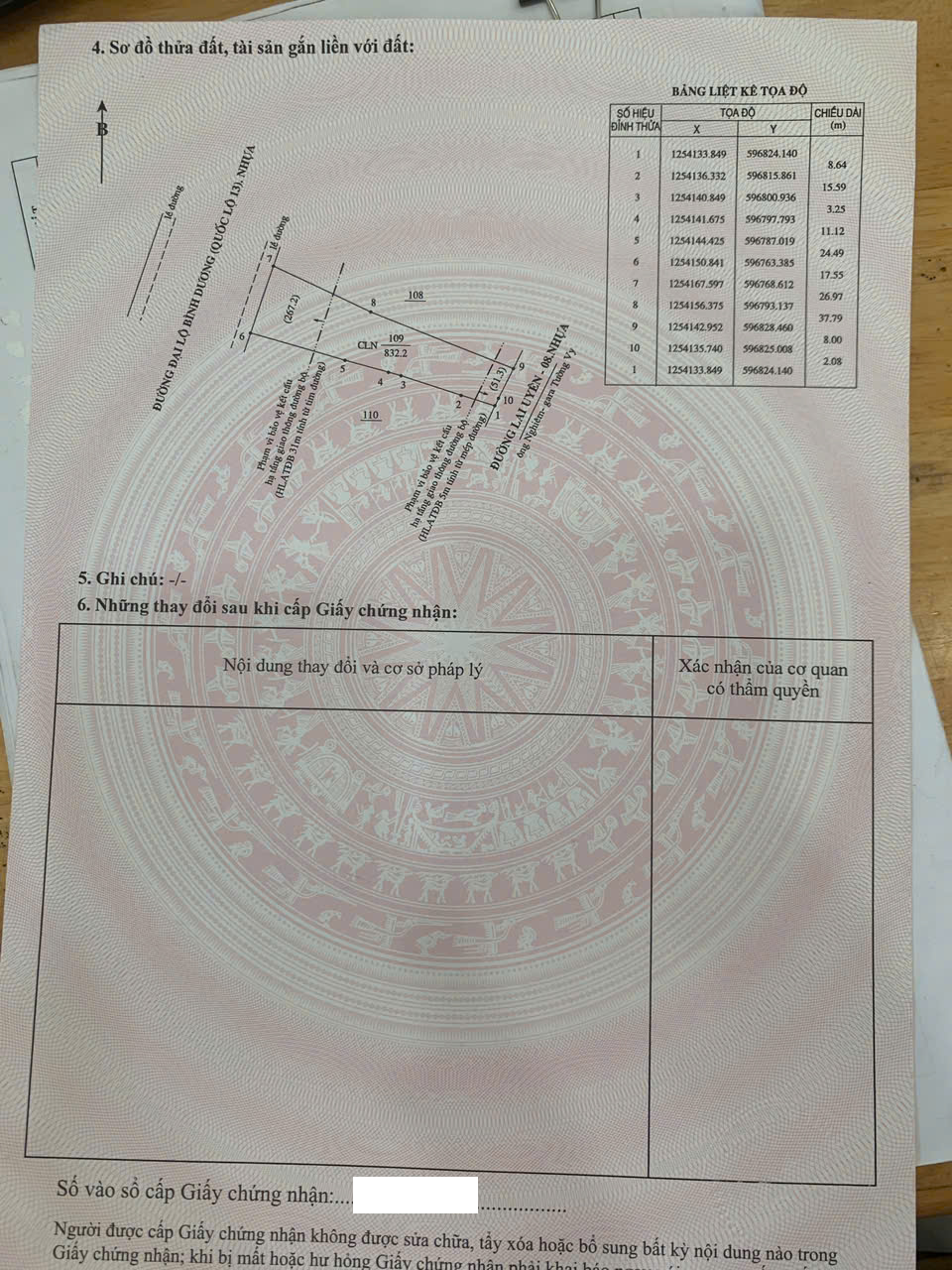  Bán đất mặt tiền QL13 thi trấn Lai Uyên DT: 17.5 x 65 