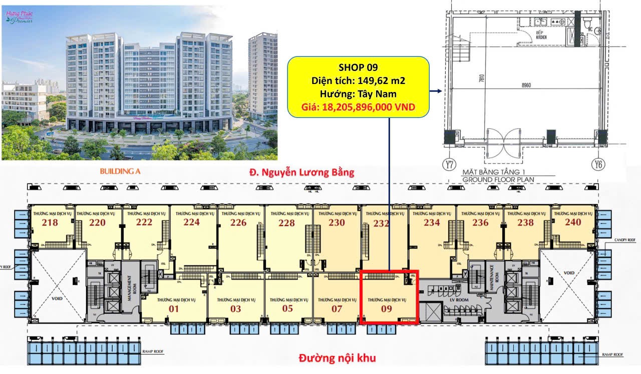  DUY NHẤT 1 CĂN SHOPHOUSE HƯNG PHÚC PREMIER PHÚ MỸ HƯNG MỞ BÁN TRỰC TIẾP CĐT 
