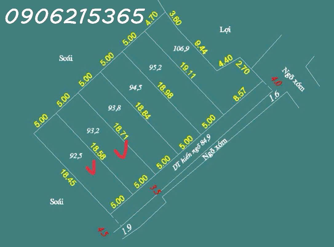  Cc F0 gửi bán 2 siêu phẩm 92.5m & 93.2m tại Xuân Mai, Chương Mỹ,  tp Hà Nội  ô tô vào 