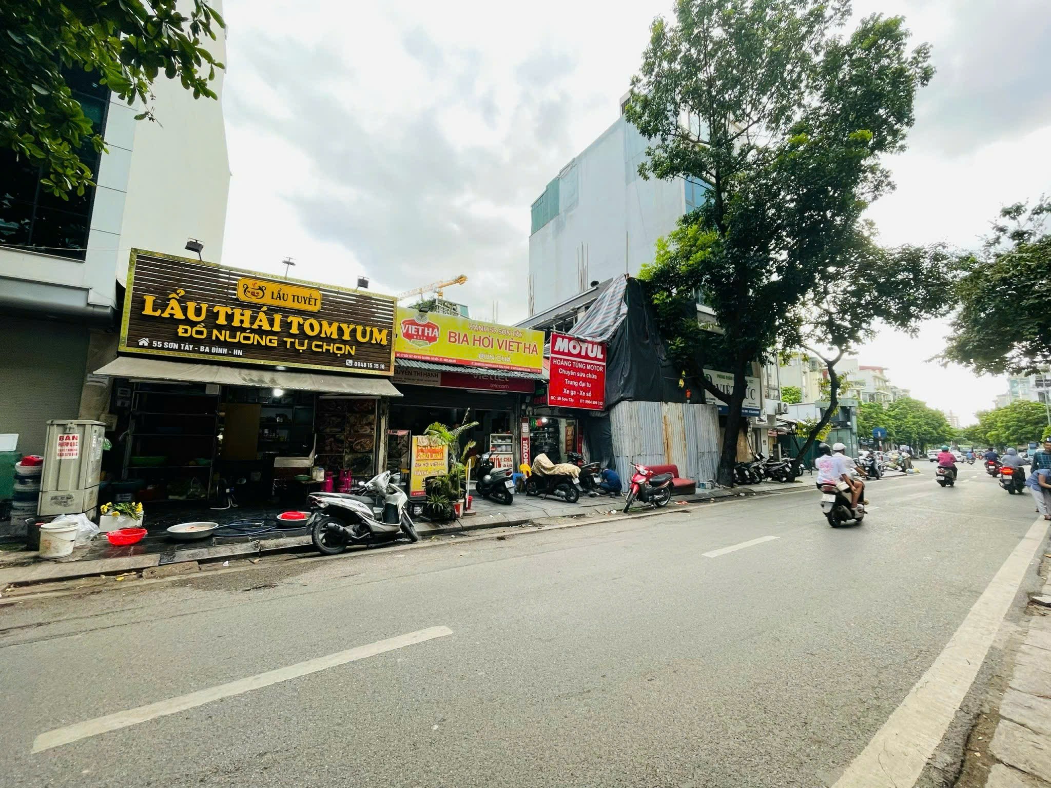  [BÁN ĐẤT HIẾM- 2 MẶT PHỐ] Mặt Phố Sơn Tây (Trần Phú) 140m/ MT 6.5m 72.8 Tỷ (TL) 