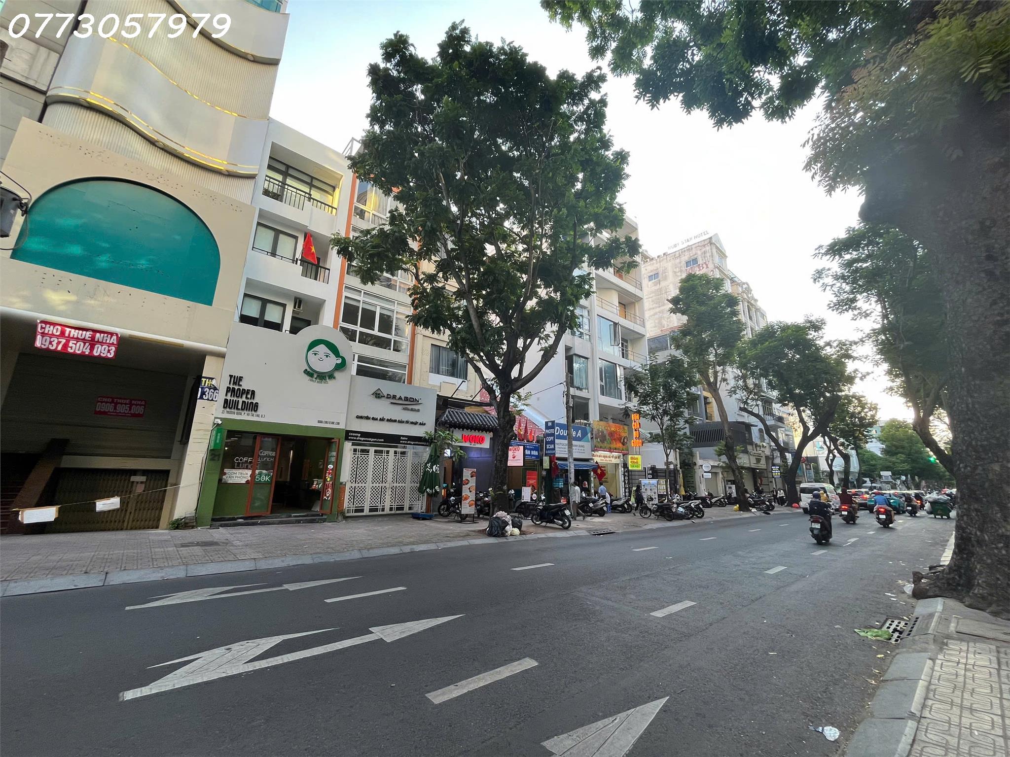  BÁN NHÀ MẶT TIỀN TRƯƠNG ĐỊNH – P. VÕ THỊ SÁU, Q.3.DT 4X27M, 5 TẦNG, GIÁ 70 TỶ 