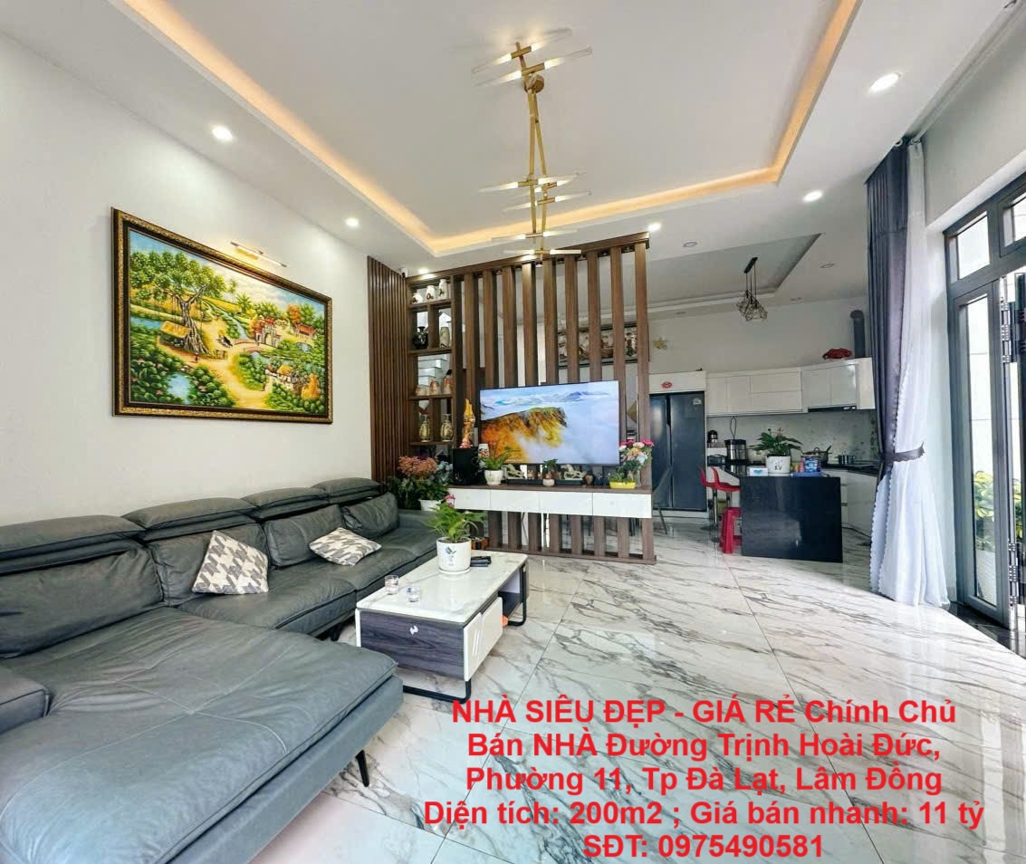  NHÀ SIÊU ĐẸP - GIÁ RẺ Chính Chủ Bán NHÀ Đường Trịnh Hoài Đức, Phường 11, Tp Đà Lạt, Lâm Đồng 