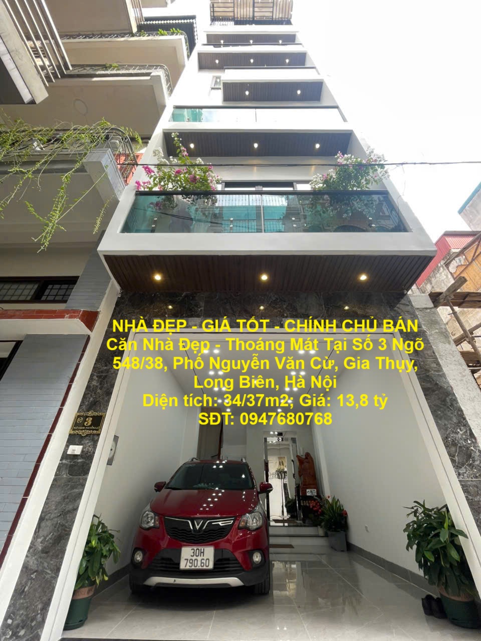  NHÀ ĐẸP - GIÁ TỐT - CHÍNH CHỦ BÁN Căn Nhà Đẹp - Thoáng Mát Tại Số 3 Ngõ 548/38,Phố Nguyễn Văn Cừ 
