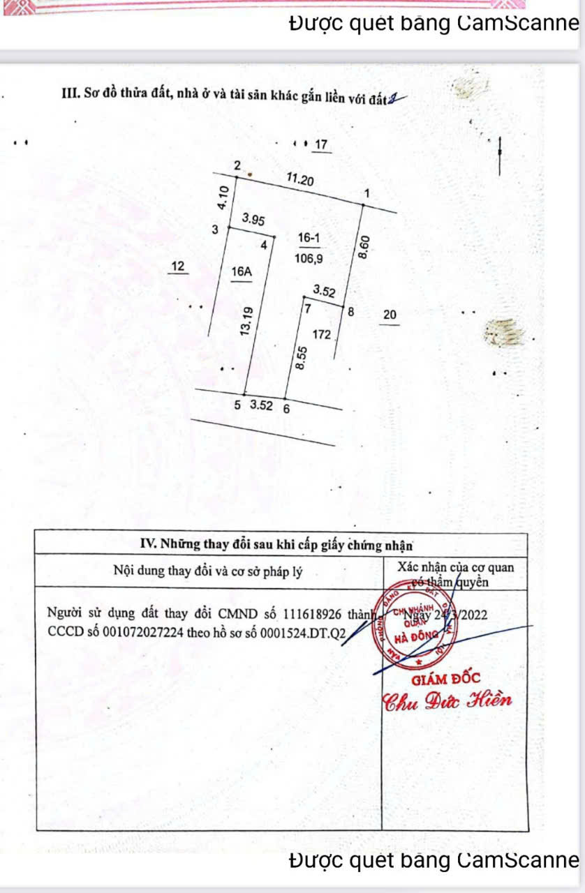  CHÍNH CHỦ CẦN BÁN CĂN HỘ TẠI KIẾN HƯNG- HÀ ĐÔNG 