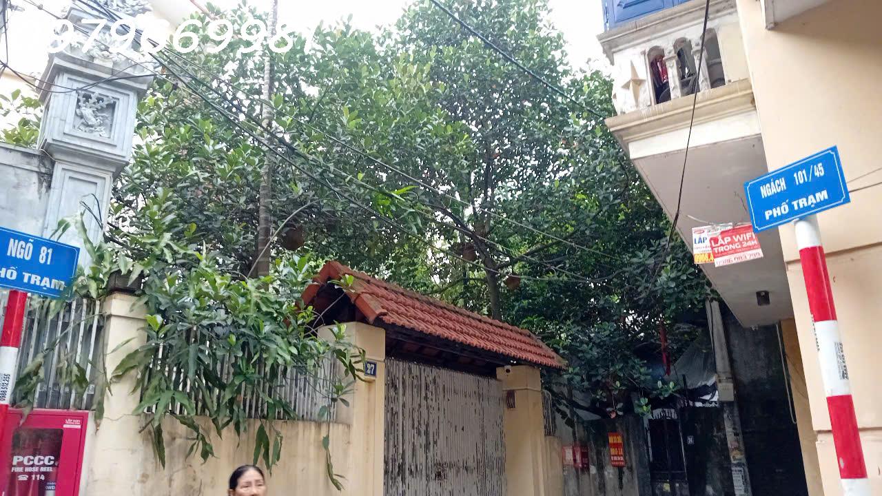  BÁN MẢNH ĐẤT FULL THỔ CƯ PHỐ TRẠM, LONG BIÊN. DT KHỦNG. MT QUYỀN LỰC. GIÁ 33 TỶ( CÓ TL) 