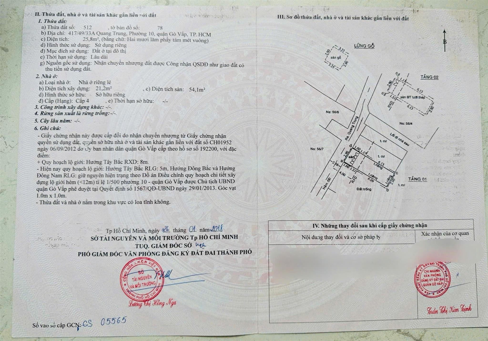  Bán nhà Quận Gò Vấp, Quang Trung Phường 10, Phường Gò Vấp TPHCM 
