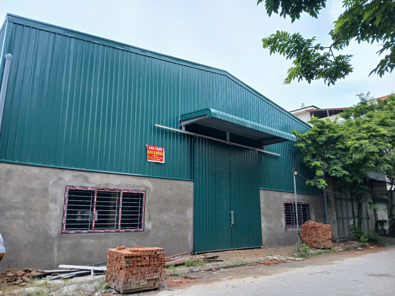  Cho thuê kho xưởng 600m2 tại Băc Ninh mới 100% 