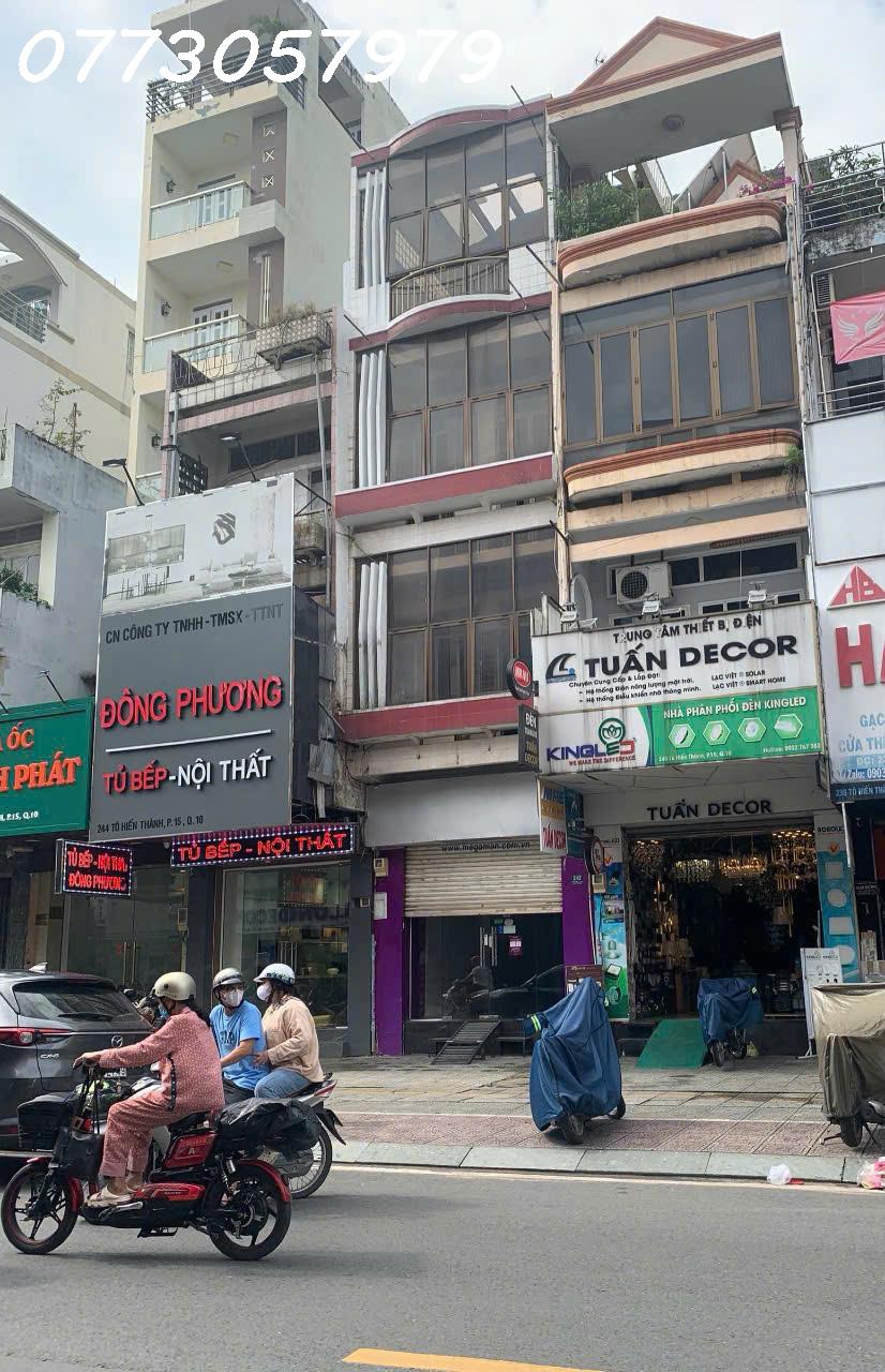  BÁN NHÀ MẶT TIỀN TÔ HIẾN THÀNH P15, Q10. 4x20M, 4 TẦNG, VỈA HÈ 5M, SÁT VÁCH SIÊU THỊ BIGC 