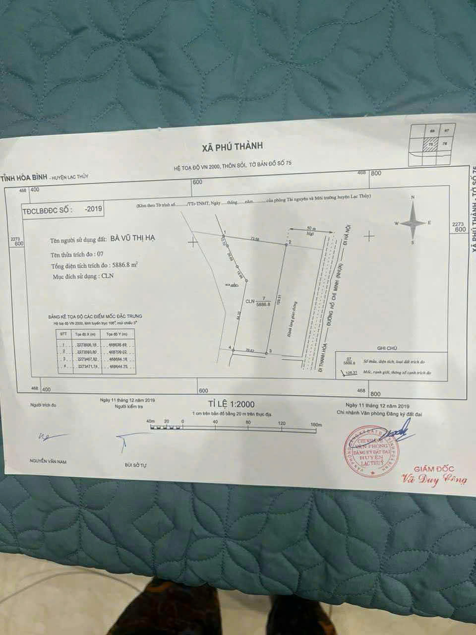  SIÊU PHẨM - CẦN BÁN NHANH LÔ ĐẤT XÃ PHÚ THÀNH - TỈNH HOÀ BÌNH 