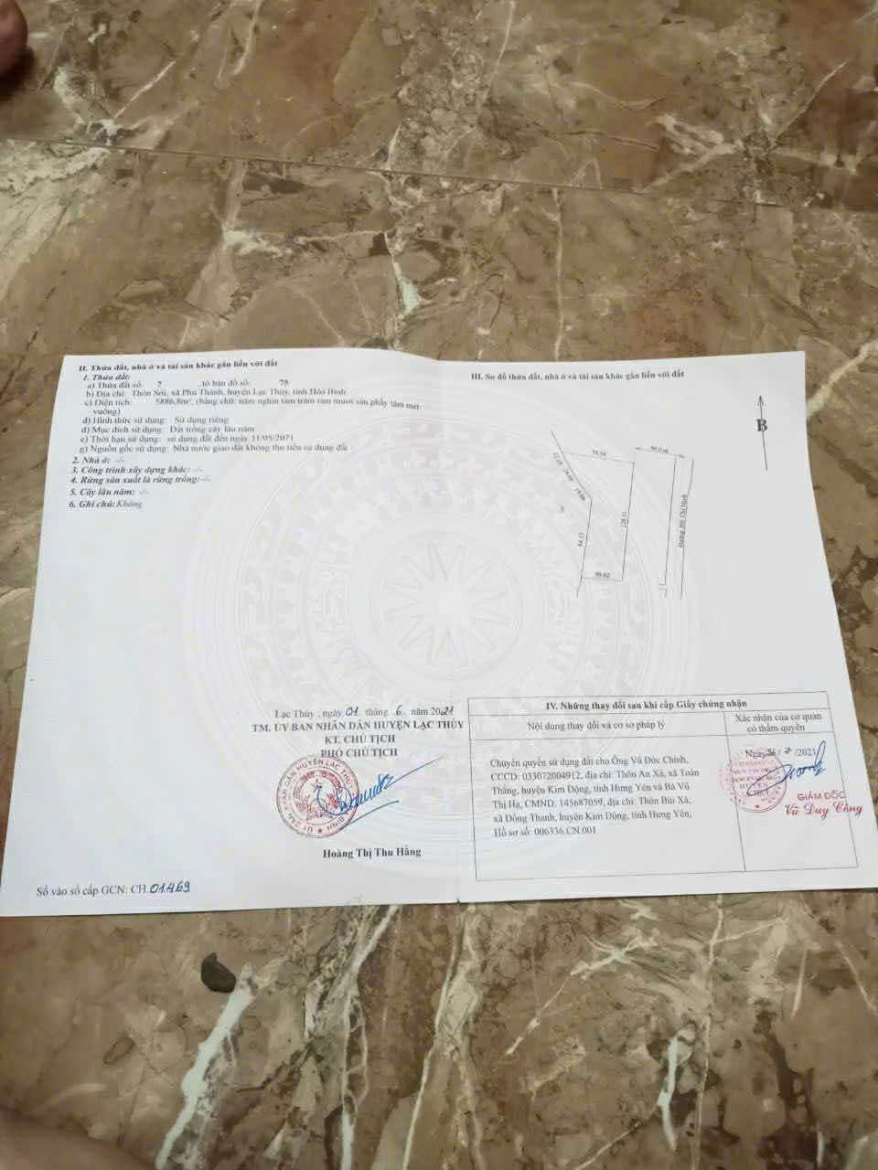  CHÍNH CHỦ CẦN BÁN NHANH LÔ ĐẤT XÃ PHÚ THÀNH - TỈNH HOÀ BÌNH 