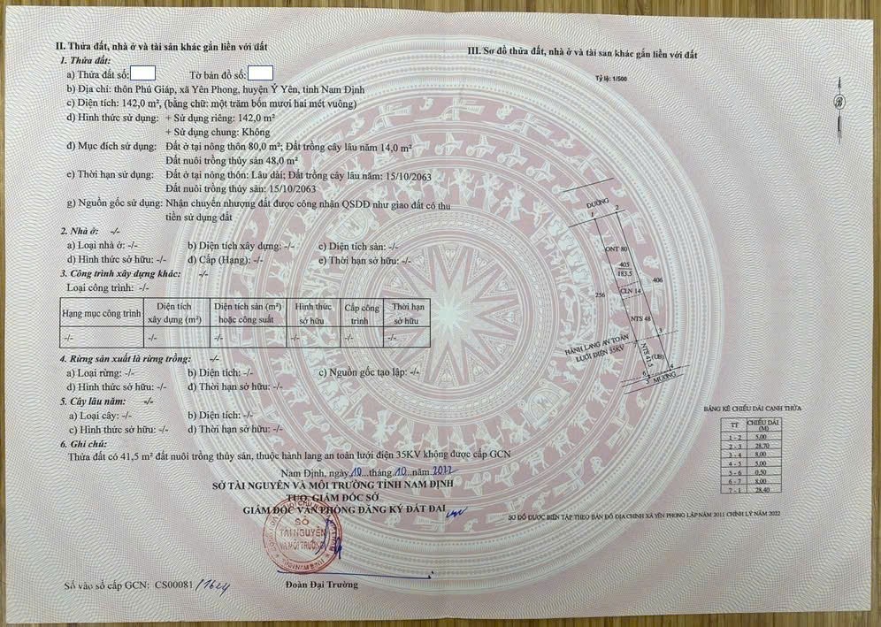  ĐẤT ĐẸP - GIÁ TỐT Chính Chủ Cần bán Lô Đất Phú Giáp (Yên Phong cũ ) 