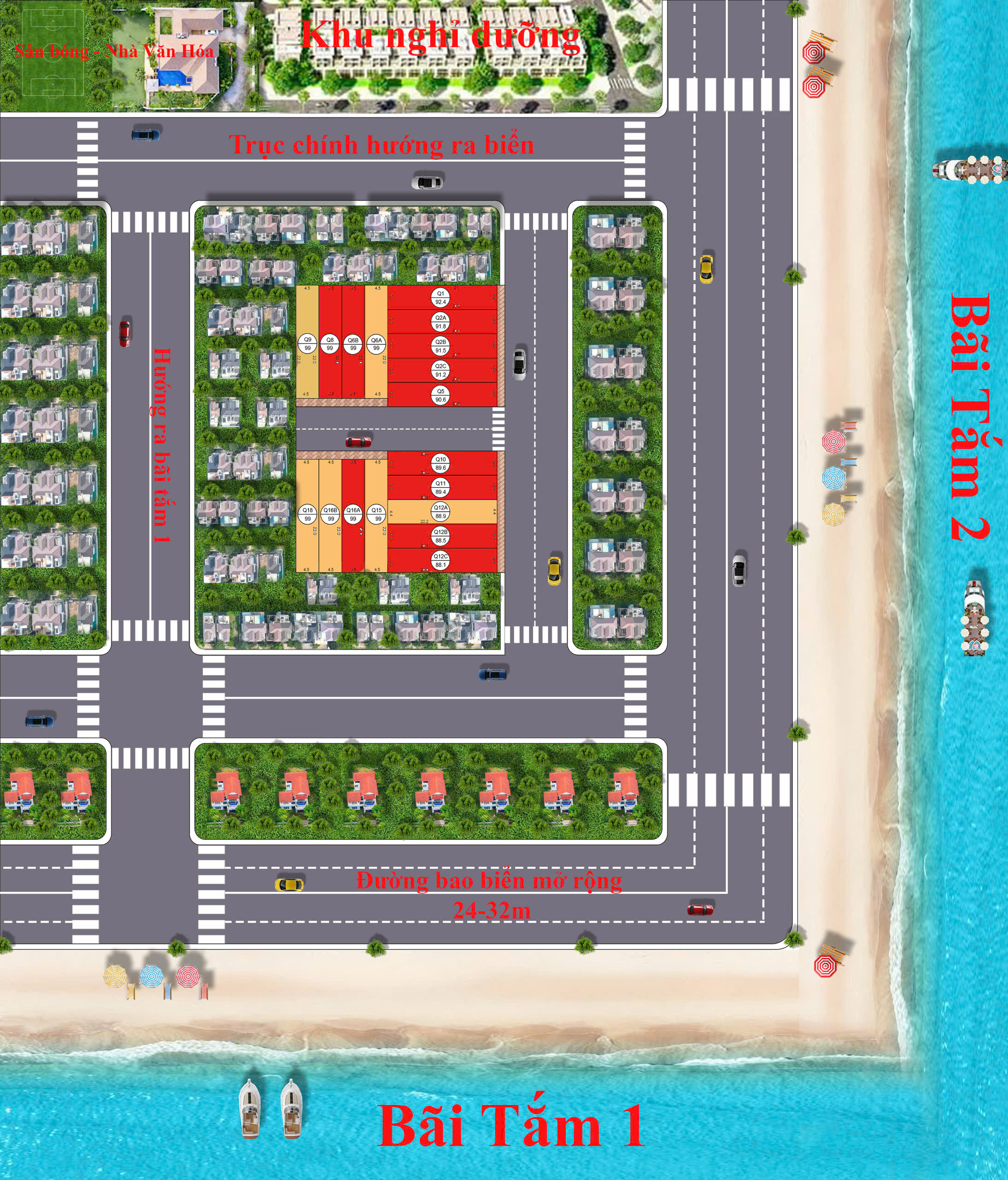  Đất nền Quất Lâm giá 2.2 tỷ – 100m2 gần bãi tắm trung tâm, tiện xây khách sạn mini – Nguyễn Hùng BĐS - 0989333012 