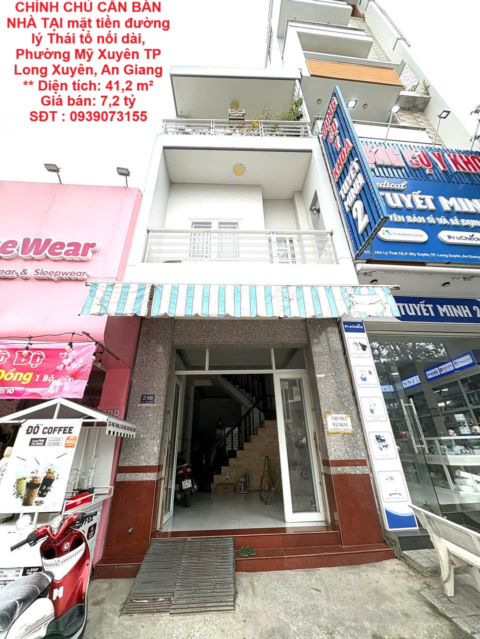  CHÍNH CHỦ CẦN BÁN NHÀ TẠI mặt tiền đường lý Thái tổ nối dài, Phường Mỹ Xuyên TP Long Xuyên, An Giang 