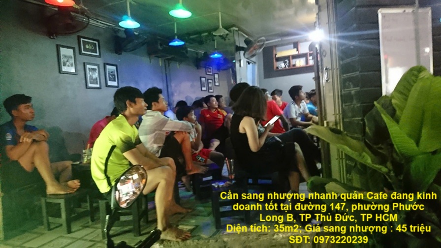  Cần sang nhượng nhanh quán Cafe đang kinh doanh tốt tại TP Thủ Đức, TPHCM 