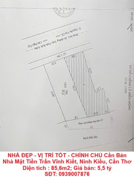  NHÀ ĐẸP - VỊ TRÍ TỐT - CHÍNH CHỦ Cần Bán Nhà Mặt Tiền Trần Vĩnh Kiết, Ninh Kiều, Cần Thơ 
