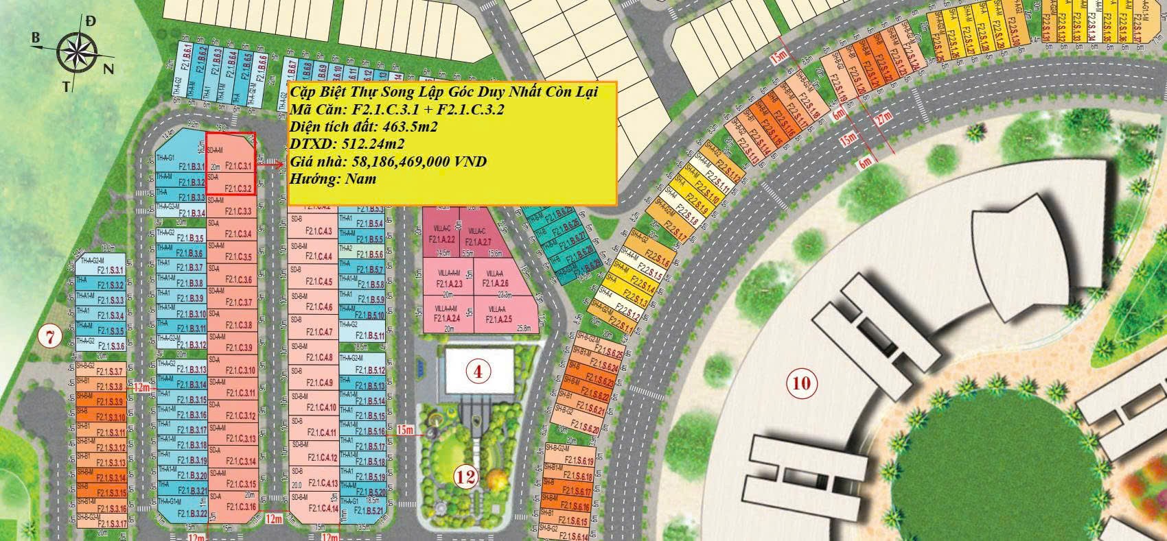  BIỆT THỰ SONG LẬP 9X20, 180M2, 3 TẦNG, 22 TỶ HỒNG HẠC CITY PHÚ MỸ HƯNG , XEM NGAY 0901323786 