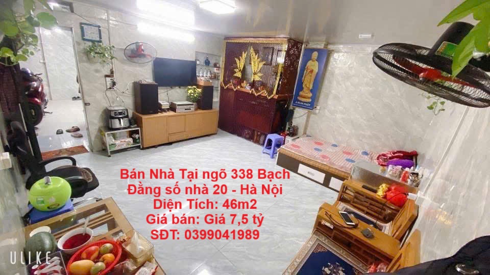  NHÀ CHÍNH CHỦ- GIÁ ƯU ĐÃI Chính Chủ Bán Nhà Tại ngõ 338 Bạch Đằng số nhà 20 - Hà Nội 