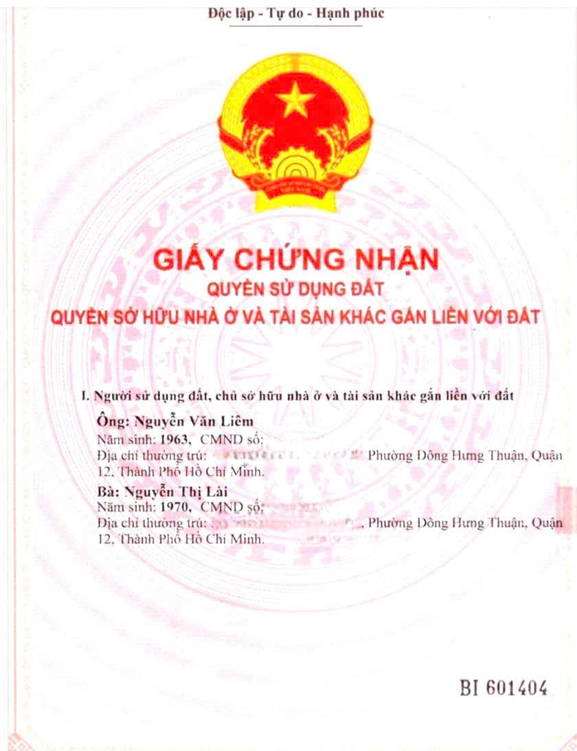  CẦN BÁN NHANH CĂN Nhà Đẹp Mặt Tiền Đường Tô Ký, Phường Đông Hưng Thuận,  Quận 12, TP HCM 