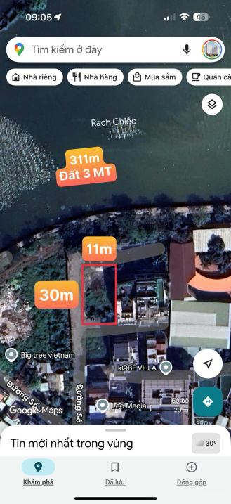 311m2 - Đất góc 3 mặt tiền sông Sài Gòn, Thảo Điền, Quận 2 –  77 tỷ 