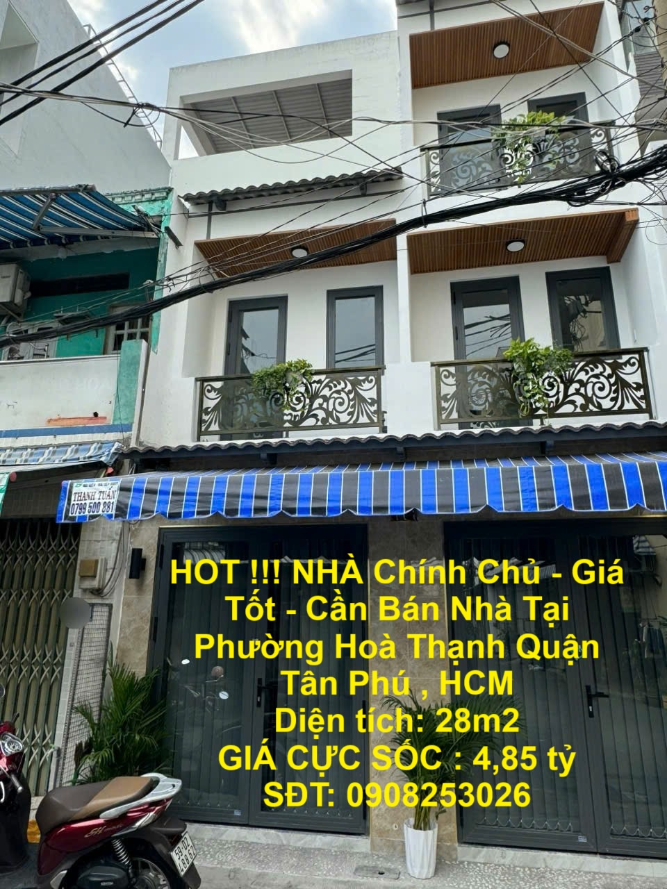  HOT !!! NHÀ Chính Chủ - Giá Tốt - Cần Bán Nhà Tại Phường Hoà Thạnh Quận Tân Phú , HCM 