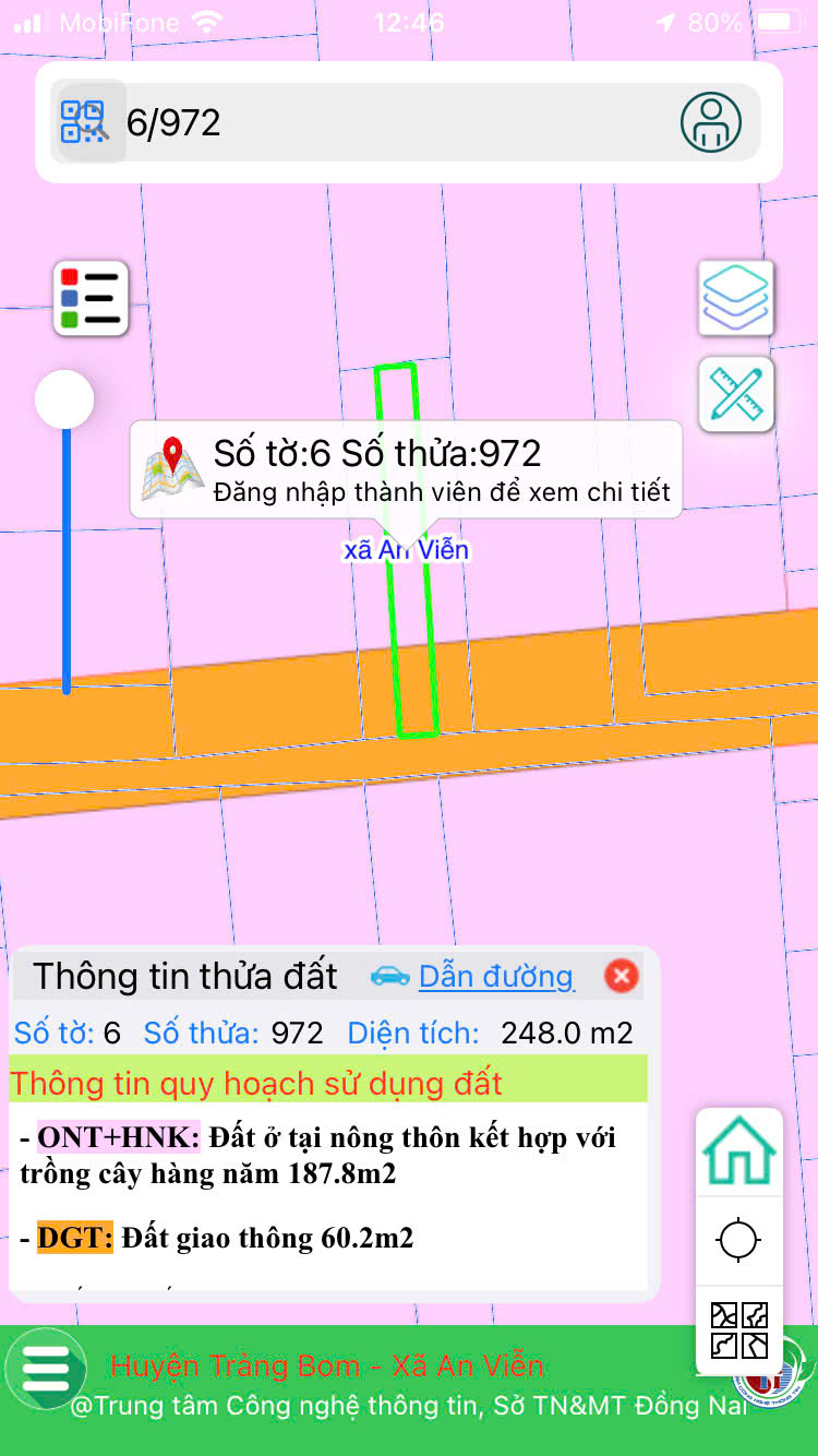  248m2 An Viễn, đường liên thông. Gần ủy ban, trường học, chợ, khu công nghiệp 
