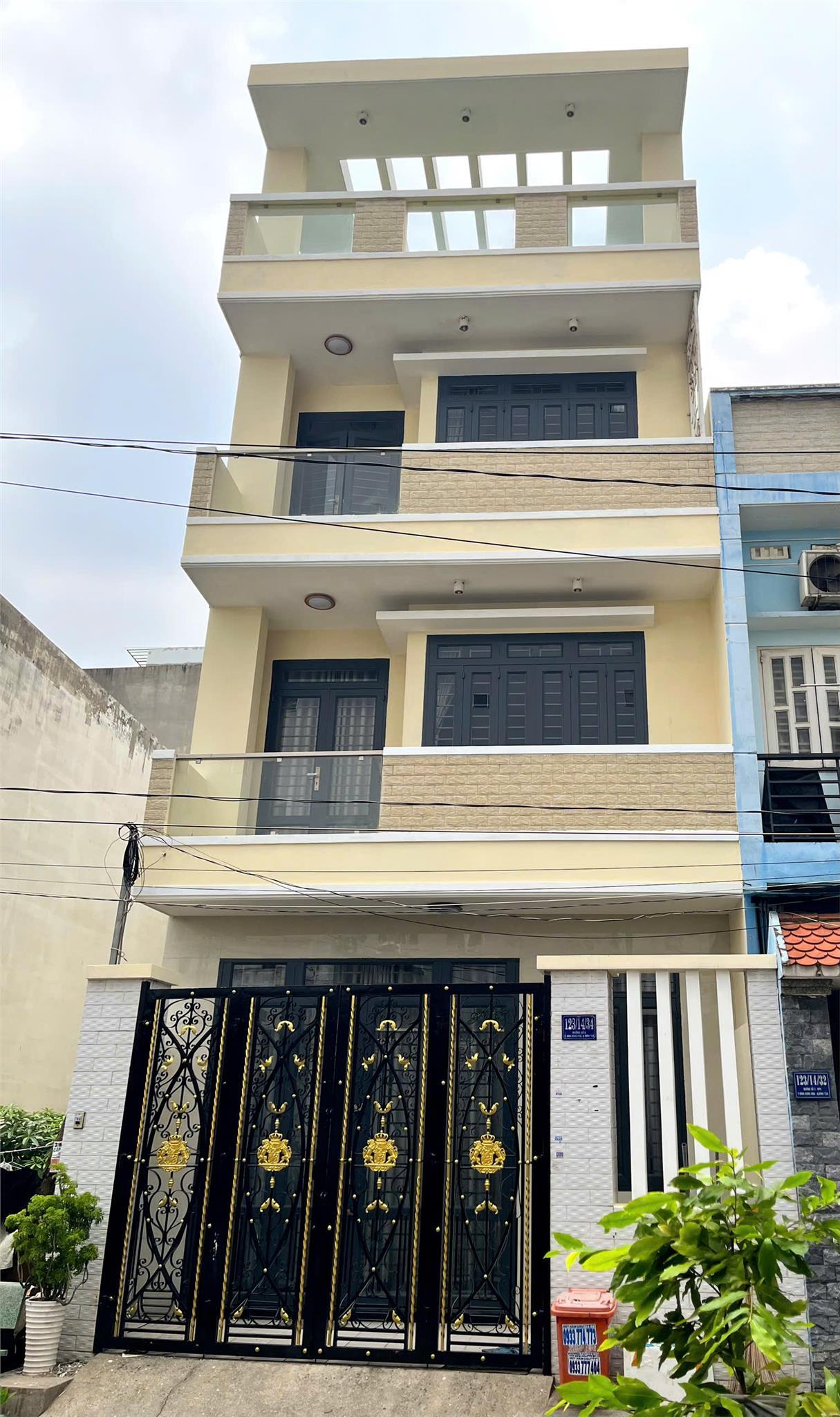  NHÀ ĐẸP , HẺM 123, ĐƯỜNG SỐ 3, P. BÌNH HƯNG HÒA, Q. BÌNH TÂN – 1 TRỆT 3 LẦU – CHỈ 6,850 TỶ 