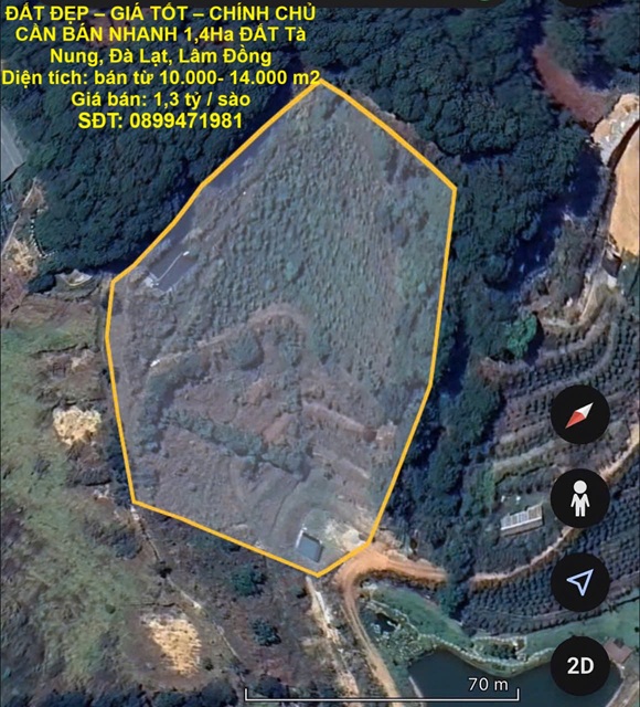  ĐẤT ĐẸP – GIÁ TỐT – CHÍNH CHỦ CẦN BÁN NHANH 1,4Ha ĐẤT Tà Nung, Đà Lạt, Lâm Đồng 