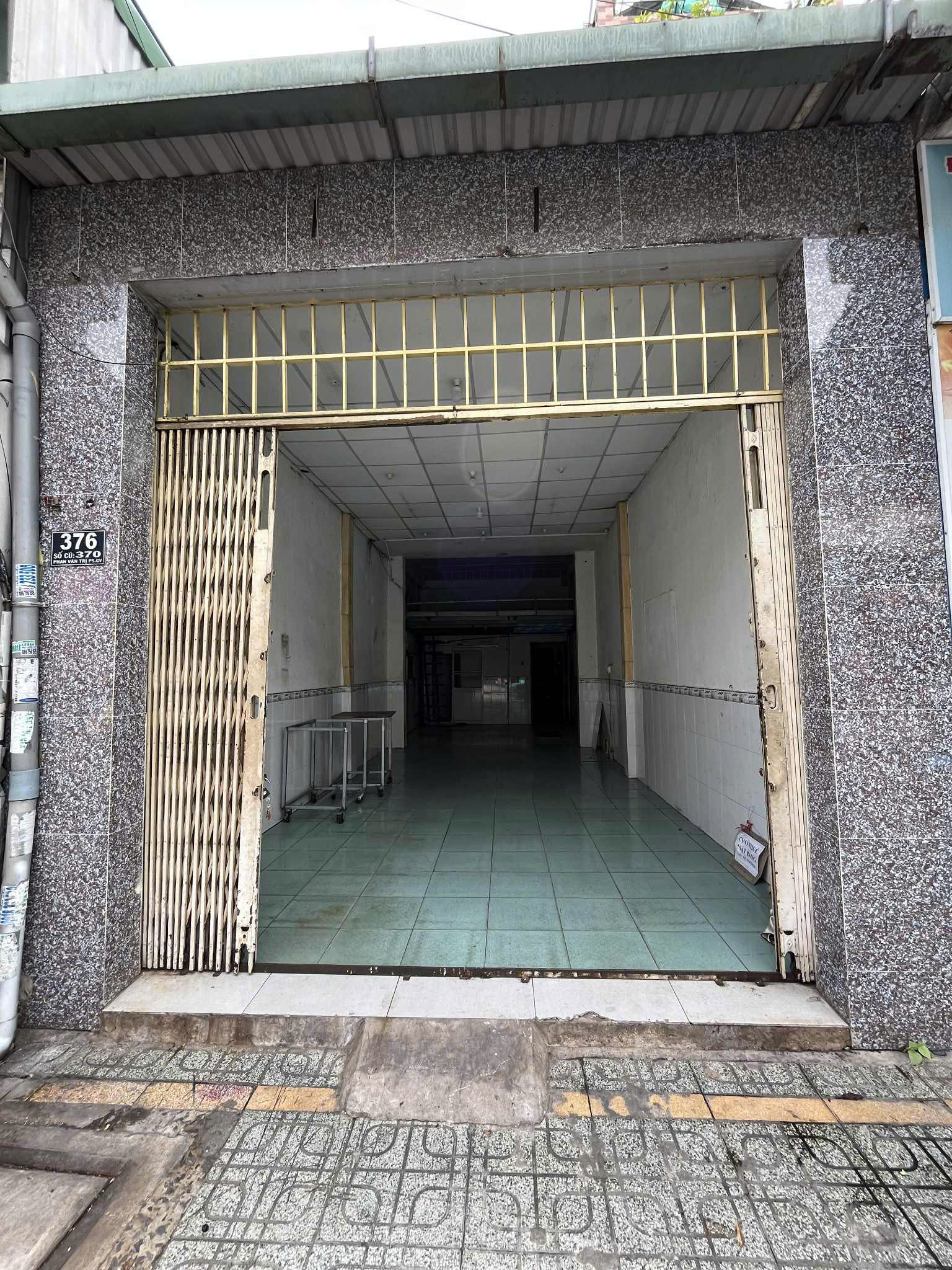  CHO THUÊ MẶT BẰNG KD 44M2 GIÁ TỐT MẶT TIỀN SỐ 376 PHAN VĂN TRỊ, P.5, Q.GÒ VẤP, HCM 