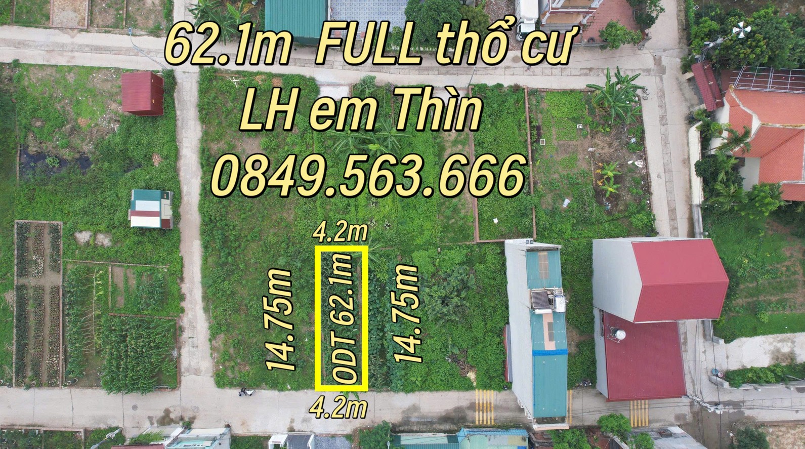  Cần tiền bán Lô đất 62,1m2 thổ cư tại Quang Minh, Mê Linh, Hà Nội 