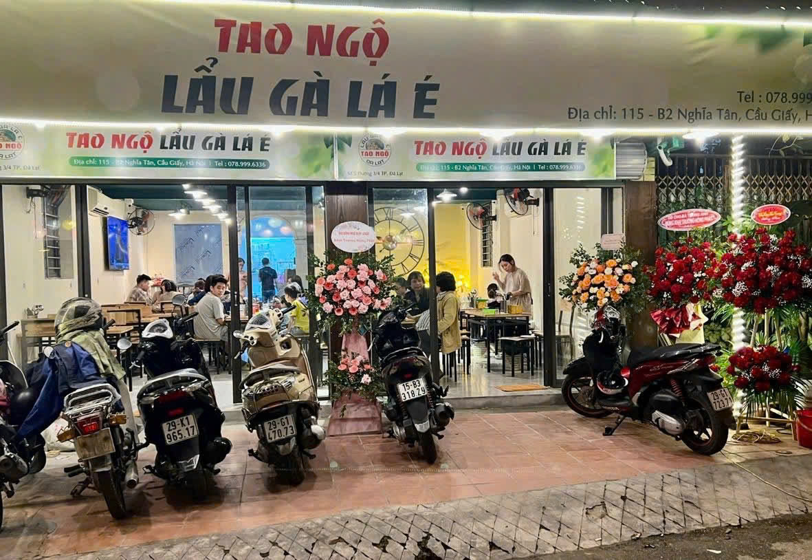  SANG NHƯỢNG MBKD QUÁN ĂN TẠI 115 B2 NGHĨA TÂN, CẦU GIẤY, HÀ NỘI 