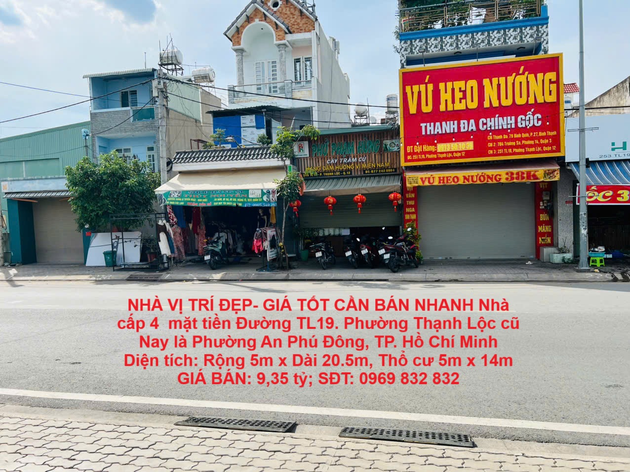  NHÀ VỊ TRÍ ĐẸP- GIÁ TỐT CẦN BÁN NHANH Nhà cấp 4  mặt tiền Đường TL19. Phường Thạnh Lộc cũ 