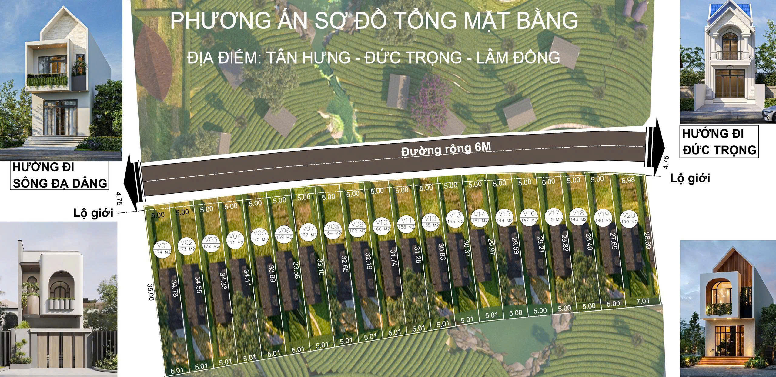  Đức Trọng-Lâm Đồng đất full thổ cư mặt tiền đường bê tông rộng 6m giá chỉ 490tr/lô 