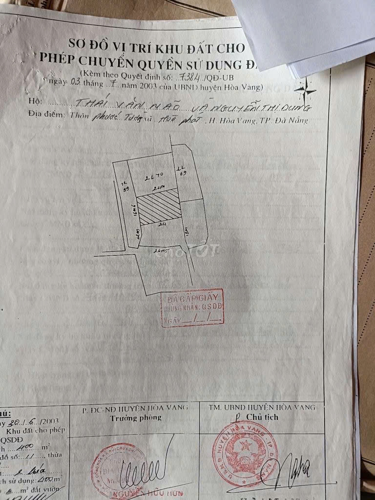  Bán Đất ở lâu dài, sổ đỏ chính chủ kiệt ô tô 4m đường Tôn Đản,P. Hòa Phát, Cẩm Lệ, Đà Nẵng 