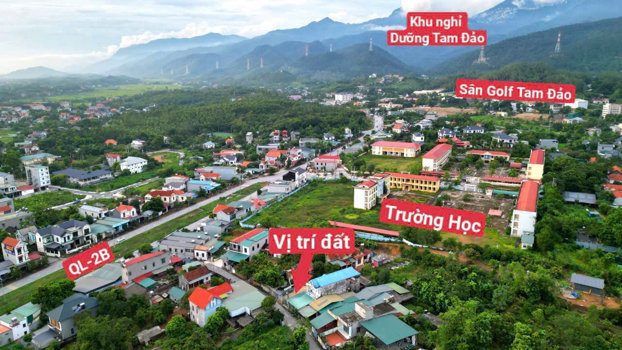  SIÊU PHẨM ĐẤT TRUNG TÂM – GIÁ MỀM – VỊ TRÍ VÀNG HỢP CHÂU, TAM ĐẢO , VĨNH PHÚC 