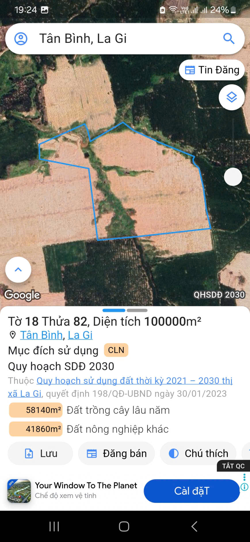  22ha lagi bình thuận đường đất xe tải thích hợp làm trang trại chăn nuôi 