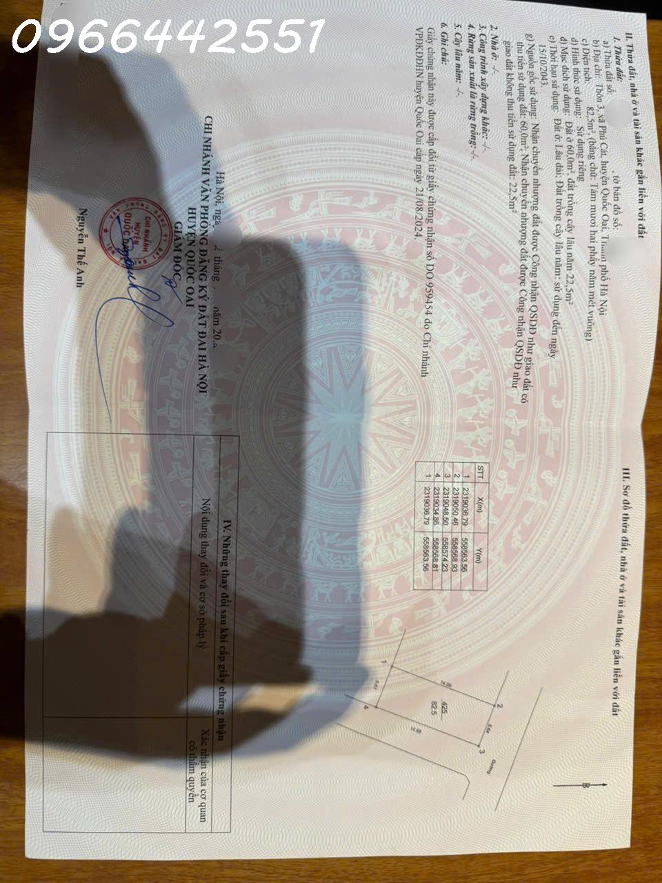  Bán lô đất giá rẻ thôn 3 Phú Cát sát Nhà máy In tiền, ĐL Thăng Long 82.5m nhỉnh 3tỷ 