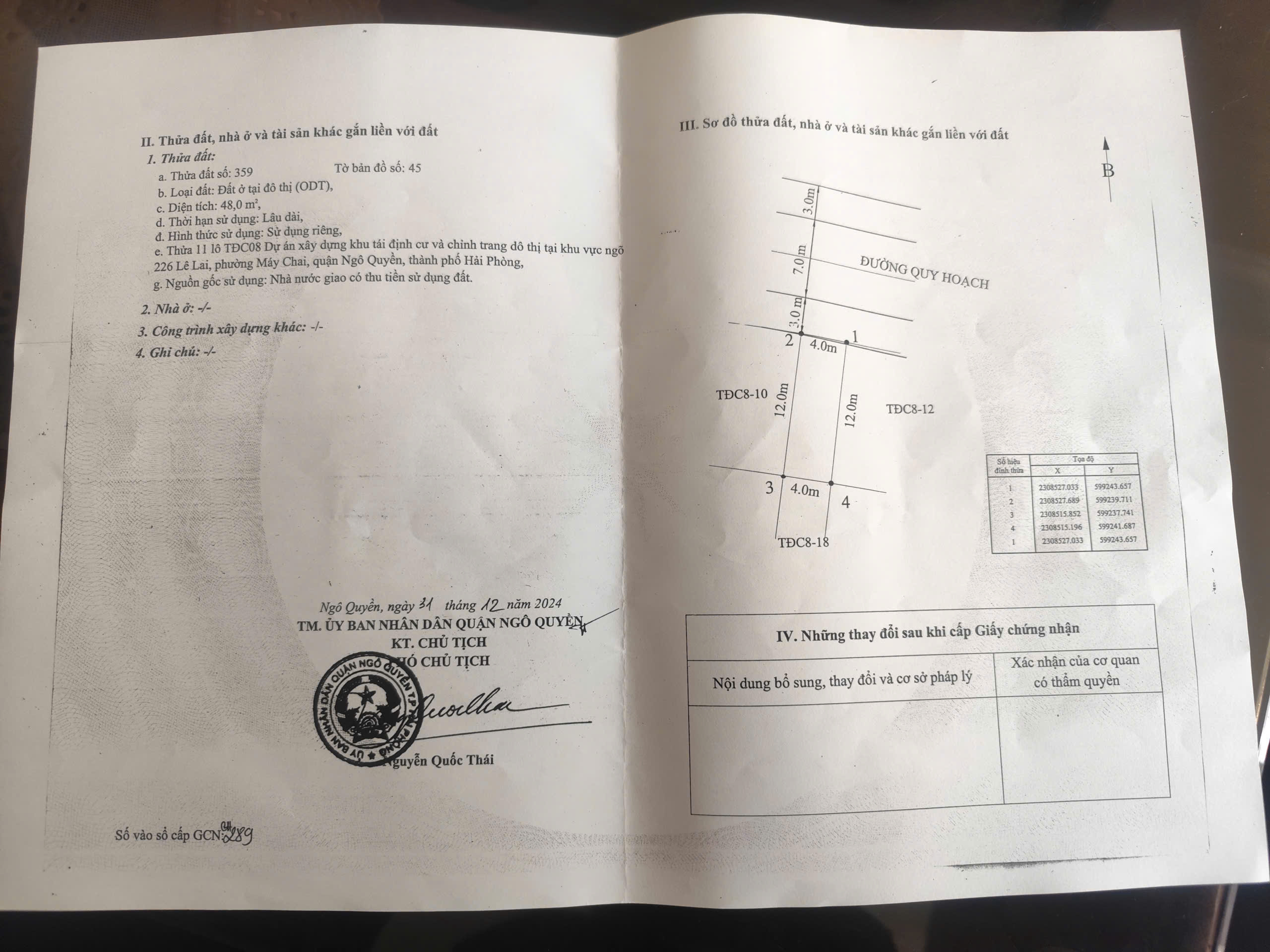  Bán Lô Đất Đẹp TDC08 Lê Lai – Ngô Quyền, Hải Phòng  Sổ Đỏ Chính Chủ – Giá Cực Tốt 