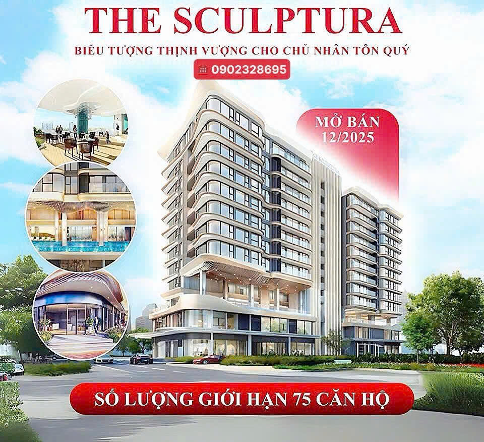  CĂN HỘ THE SCULPTURA PHÚ MỸ HƯNG - GIÁ GỐC CĐT - TT 0% LS ĐẾN T9/2027 
