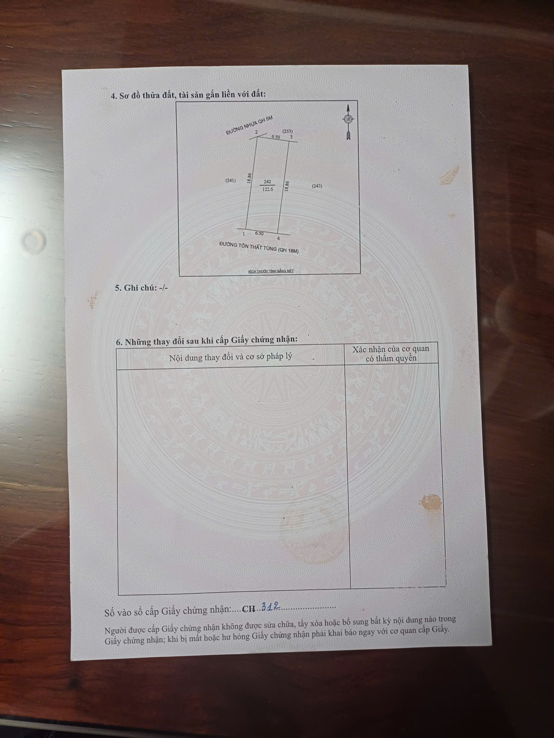  Bán lô 123m2 đất mặt đường Tôn Thất Tùng, P. Hưng Dũng - Đất đấu giá, Bìa xây tự do 